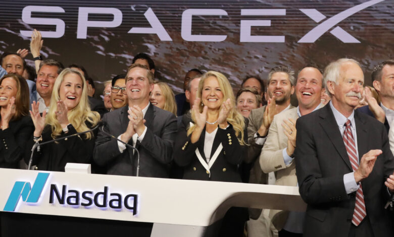 SpaceX market cap tops $2 trillion after shares of Elon Musk's rocket company gain 19% on debut