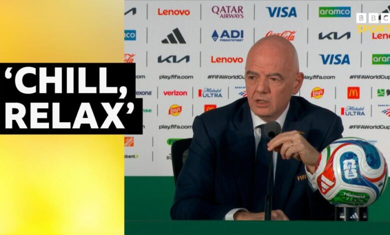 'Have you lost control?' - BBC sports editor asks Fifa chief Infantino