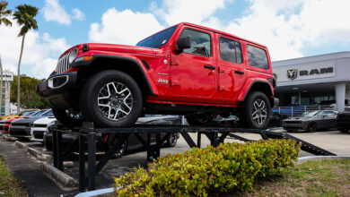 Jeep maker Stellantis swings to profit on rising demand in North America; shares fall 5%