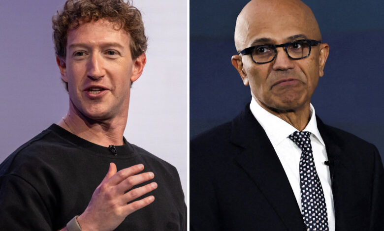 Meta tanks nearly 9%, Microsoft jumps 9% as the AI trade splits Big Tech