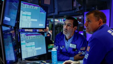 Treasury yields ease as global borrowing costs tumble