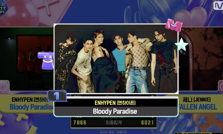 Watch: ENHYPEN Takes 7th Win And Triple Crown For “Bloody Paradise” On “M Countdown”; Performances By EVAN, &TEAM, And More